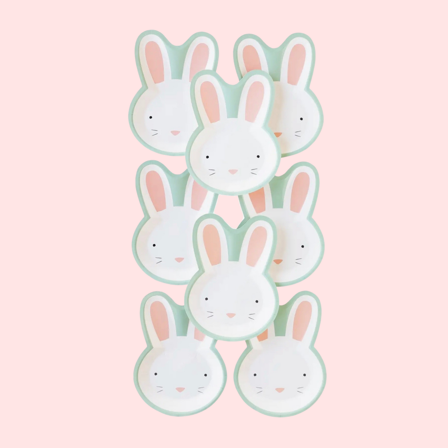 Easter Bunny Shaped Plates, Set of 8 - Sweet Confetti Co.