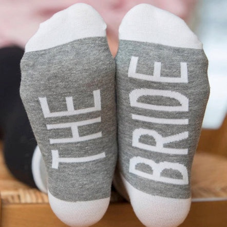 Bridal Party Socks for Bride, Bridesmaids, or Maid of Honor - Sweet Confetti Co.