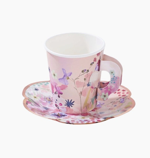 Paper Tea Cup and Saucer Set - Sweet Confetti Co.