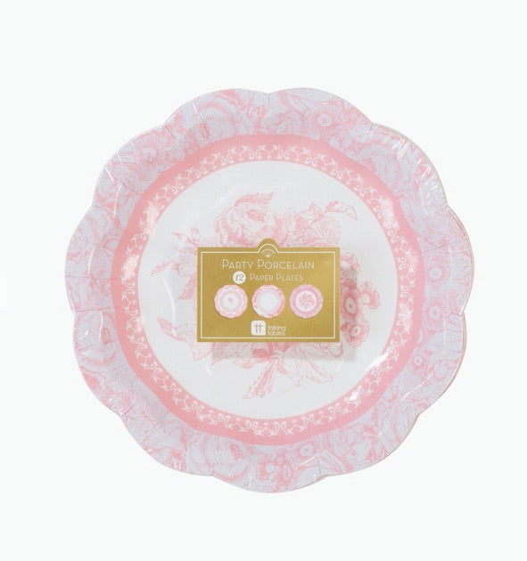 Party Rose Scalloped Plates - Sweet Confetti Co.