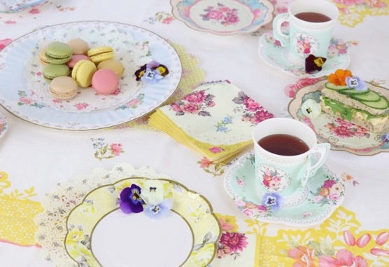 Truly Scrumptious Teacup & Saucer Set - 12 Pack - Sweet Confetti Co.