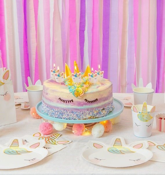 Unicorn Face Cake Candles - 5 Pack - Sweet Confetti Co.