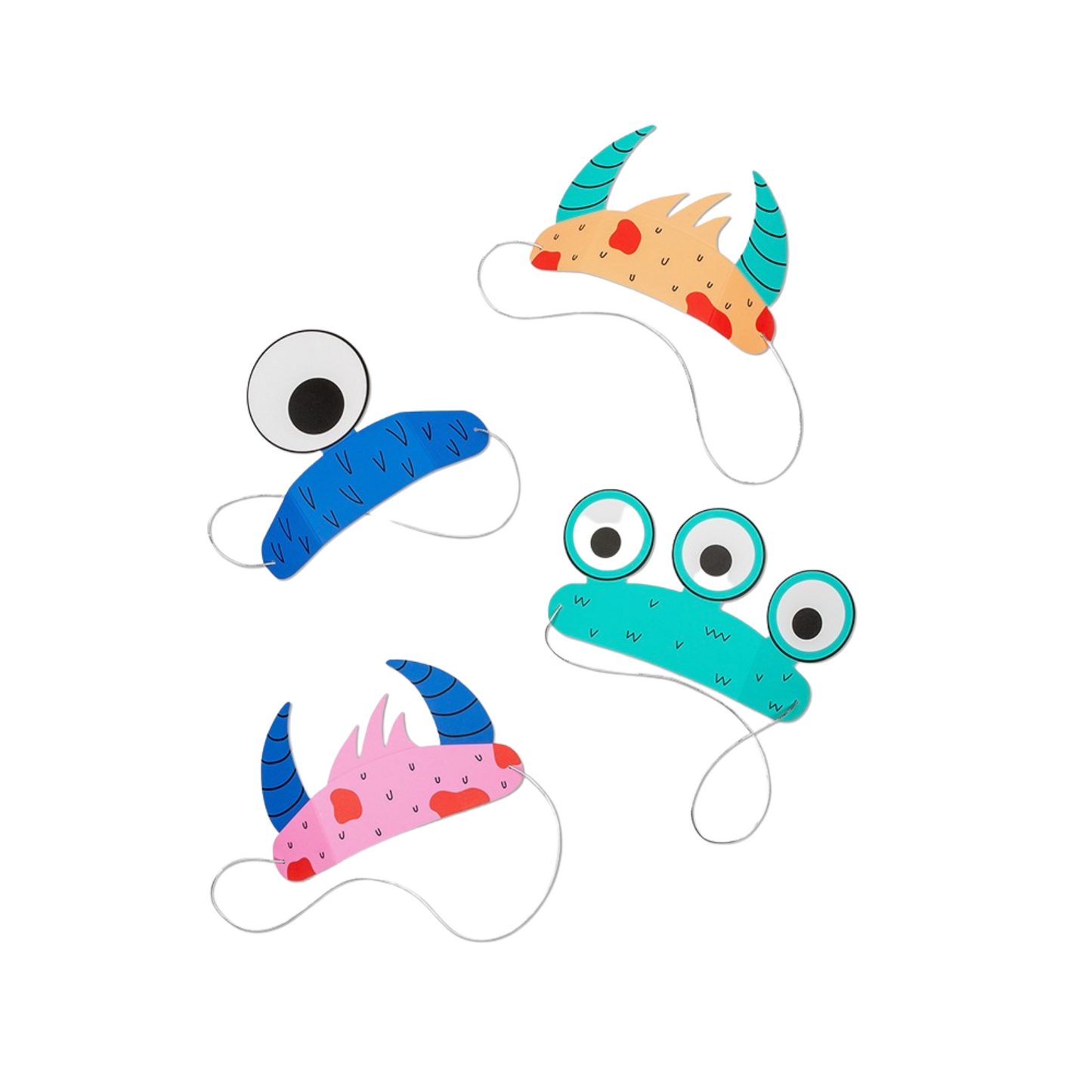 Little Monsters Party Headband Set - 8 Pack - Sweet Confetti Co.