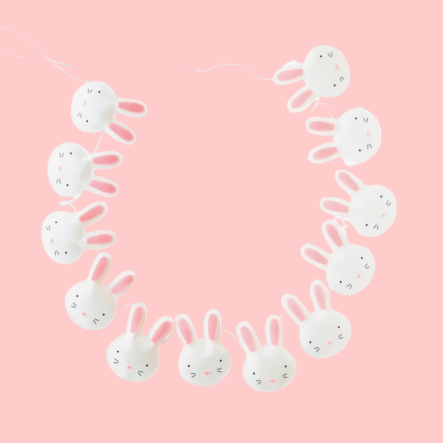 Puffy Felt Bunny Banner - Sweet Confetti Co.