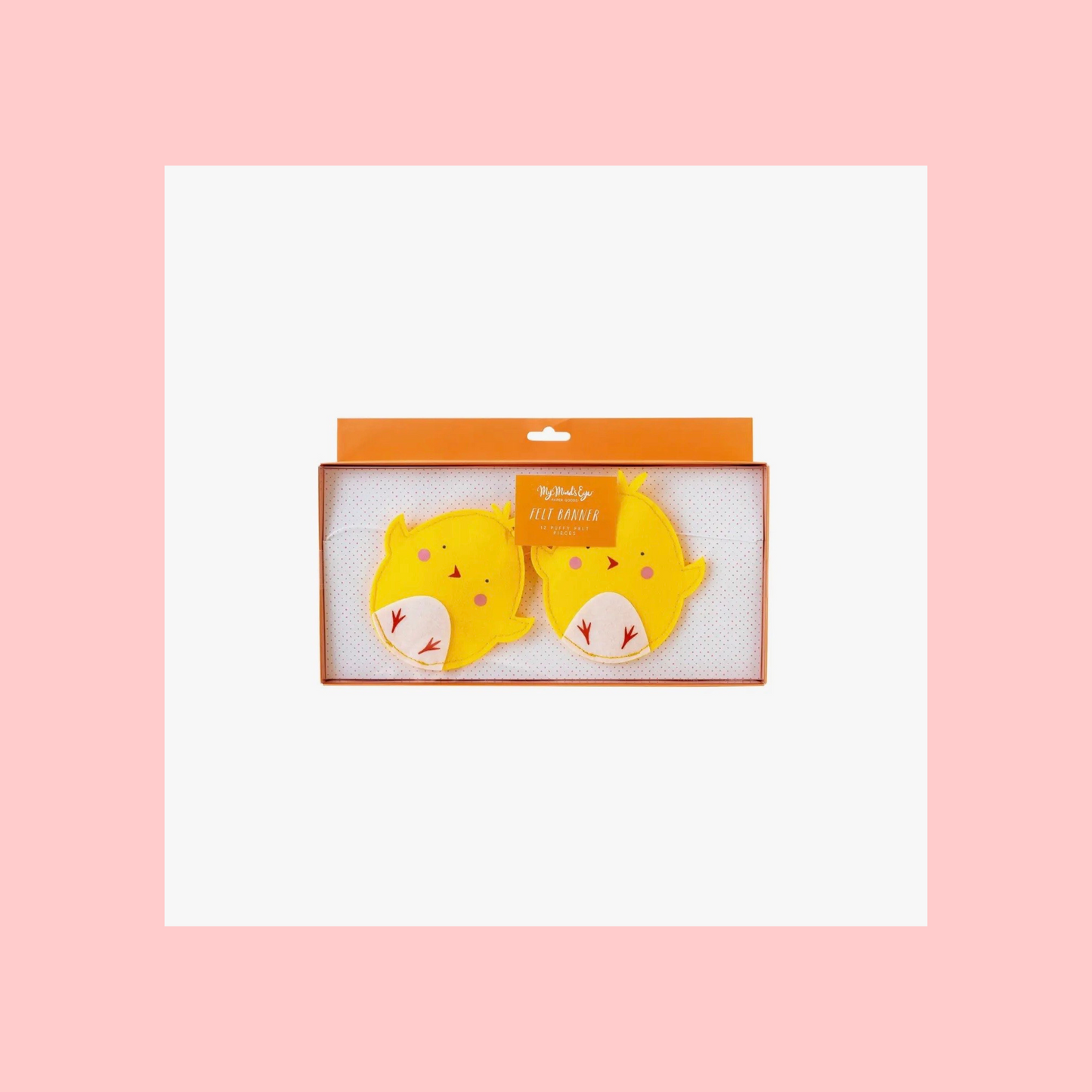 Puffy Felt Chick Banner - Sweet Confetti Co.