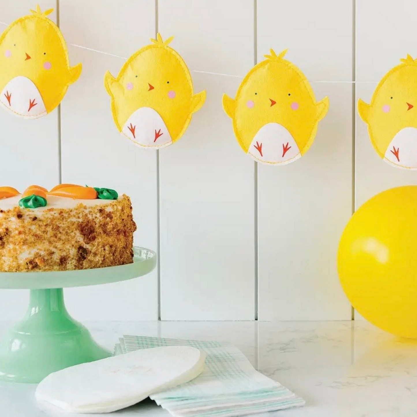 Puffy Felt Chick Banner - Sweet Confetti Co.