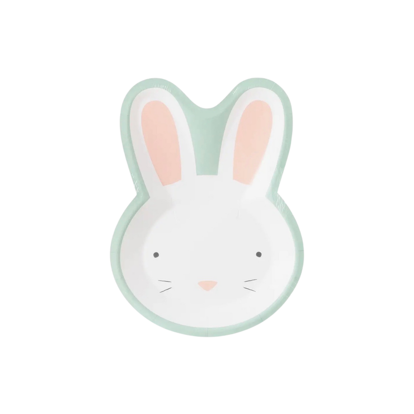 Easter Bunny Shaped Plates, 10 Inches, 8 Count