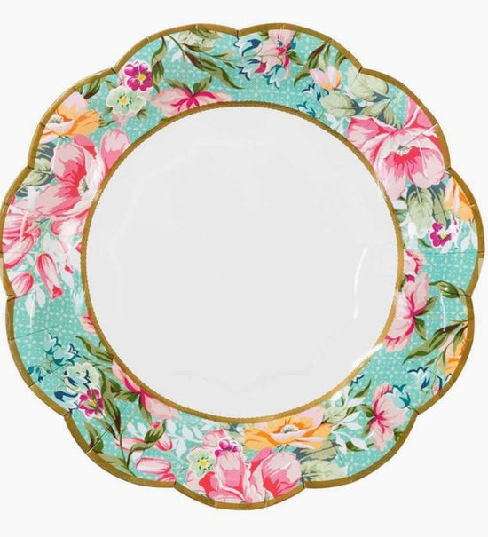 Truly Scrumptious Vintage Paper Plates - 12 Pack - Sweet Confetti Co.