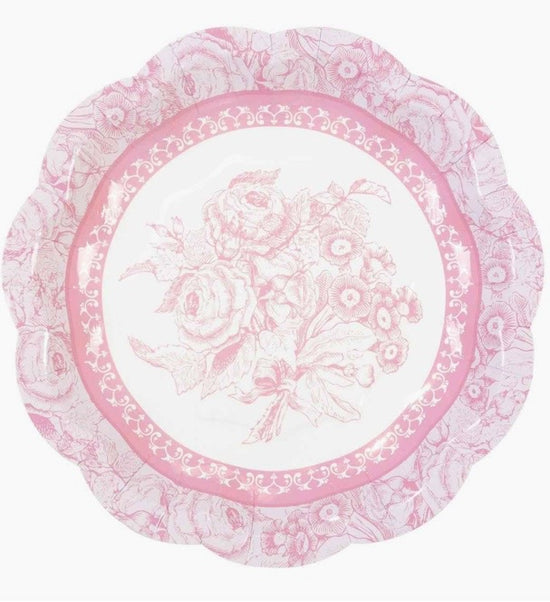 Truly Scrumptious Vintage Paper Plates - 12 Pack - Sweet Confetti Co.